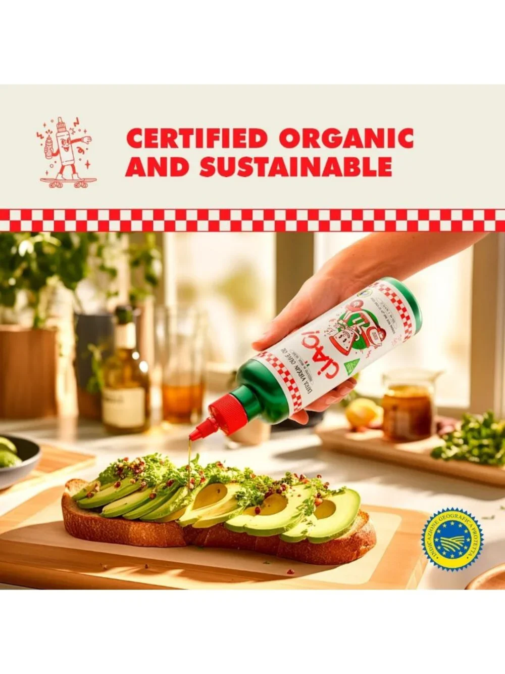 Organic Extra Virgin Olive Oil - First Cold-Pressed, High Polyphenol, Authentic